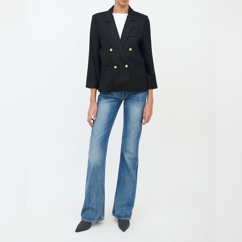 Smythe Black Double Breasted Blazer Size 6